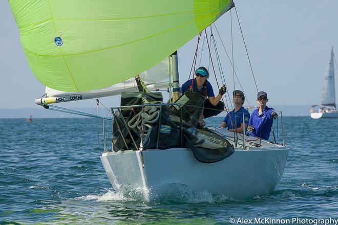 On the way to the finish of Race Two with Bruschetta - First under AMS overall after a count back, with 2 firsts and 2 seconds - WISC - 2017 PPWCS ©  Alex McKinnon Photography http://www.alexmckinnonphotography.com